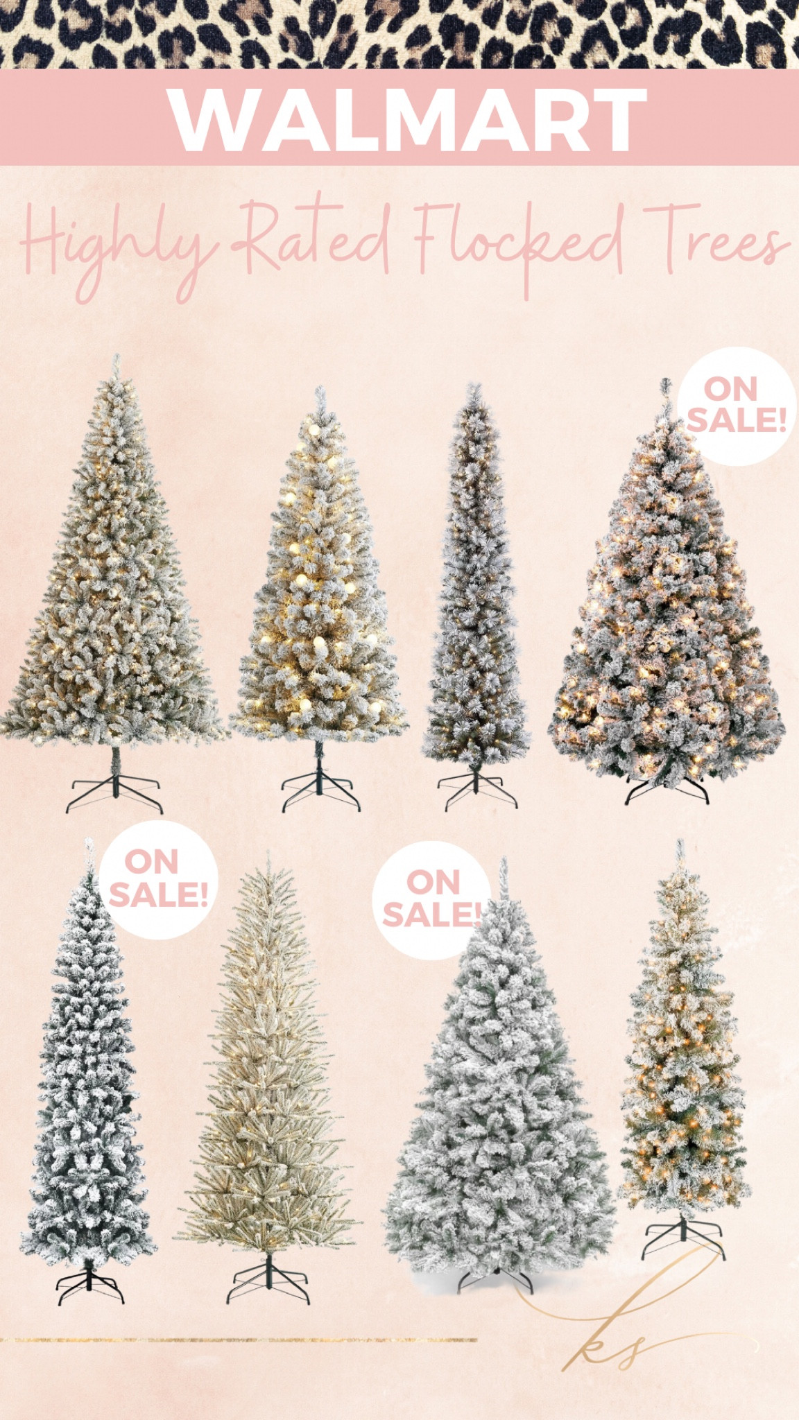 Flocked Christmas trees at Walmart (some are on sale!). 

#LTKSeasonal #LTKHoliday #LTKsalealert
