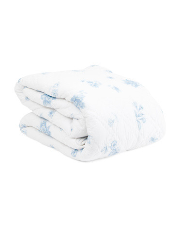 Floral Scalloped Edge Quilt | TJ Maxx