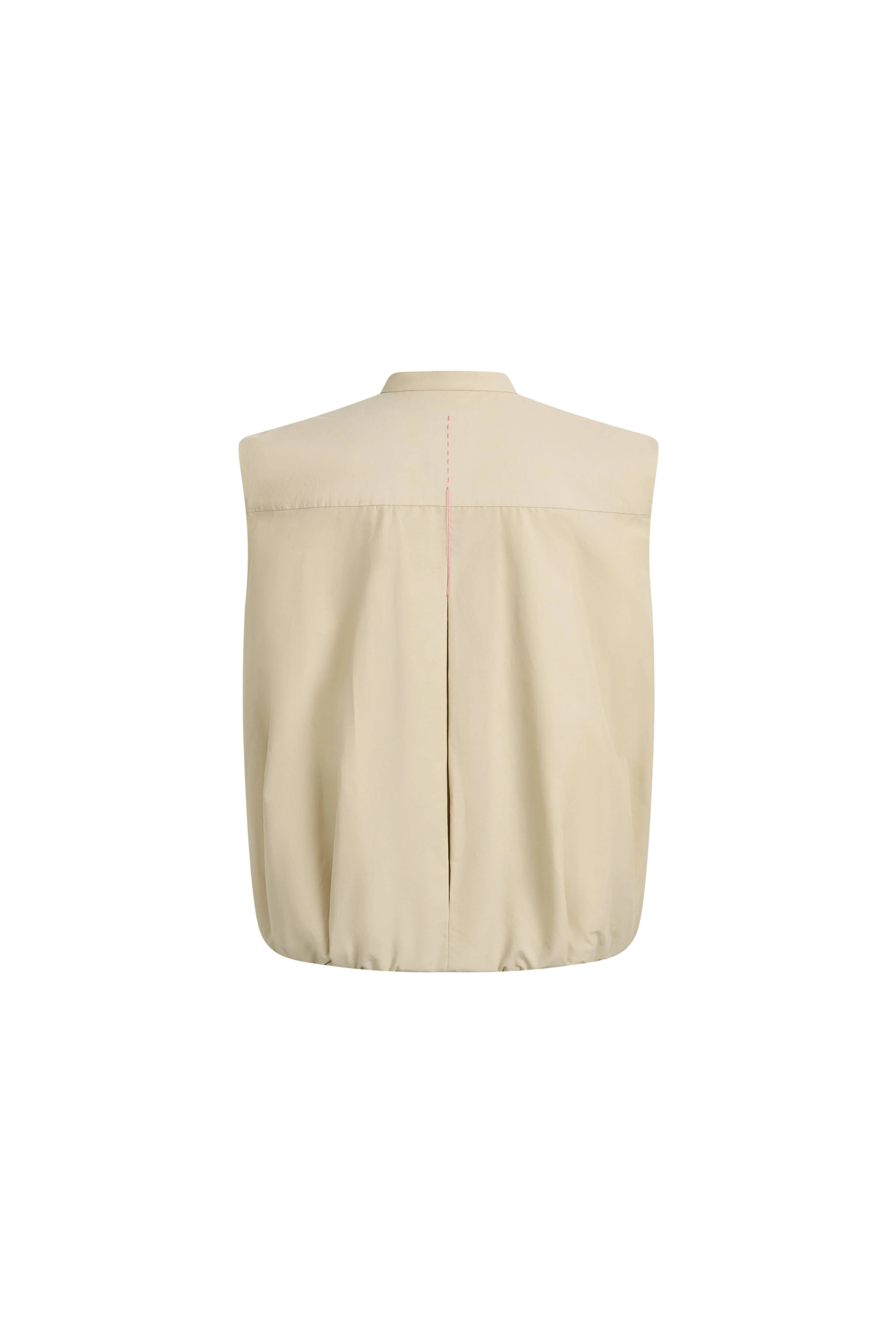 Sienna Relaxed Tailored Sleeveless Top in Cotton Blend | Fabrique