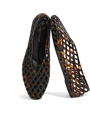 Comfortable Jellies Shoes | Clear Hollow Breathable Sandals | Amazon (US)