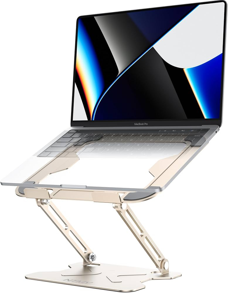 NTMY Portable Laptop Stand,Adjustable Folding Laptop Stand for Desk,Laptop Riser for Desk,Compute... | Amazon (US)