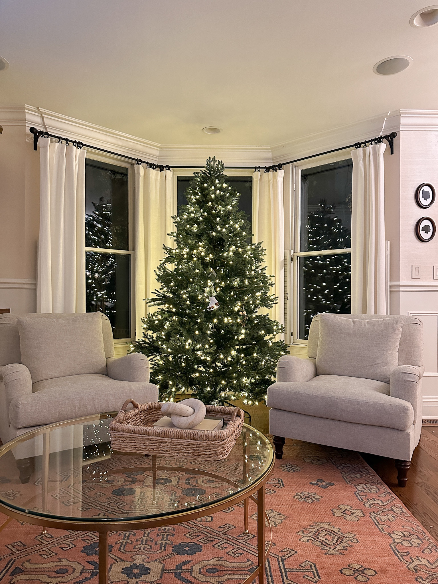 Our Christmas tree is 30 percent off, our English arm chairs are on sale, and our rug is 25 percent off with code “GRATITUDE.” 🙌🏻

#LTKHoliday #LTKhome #LTKCyberweek