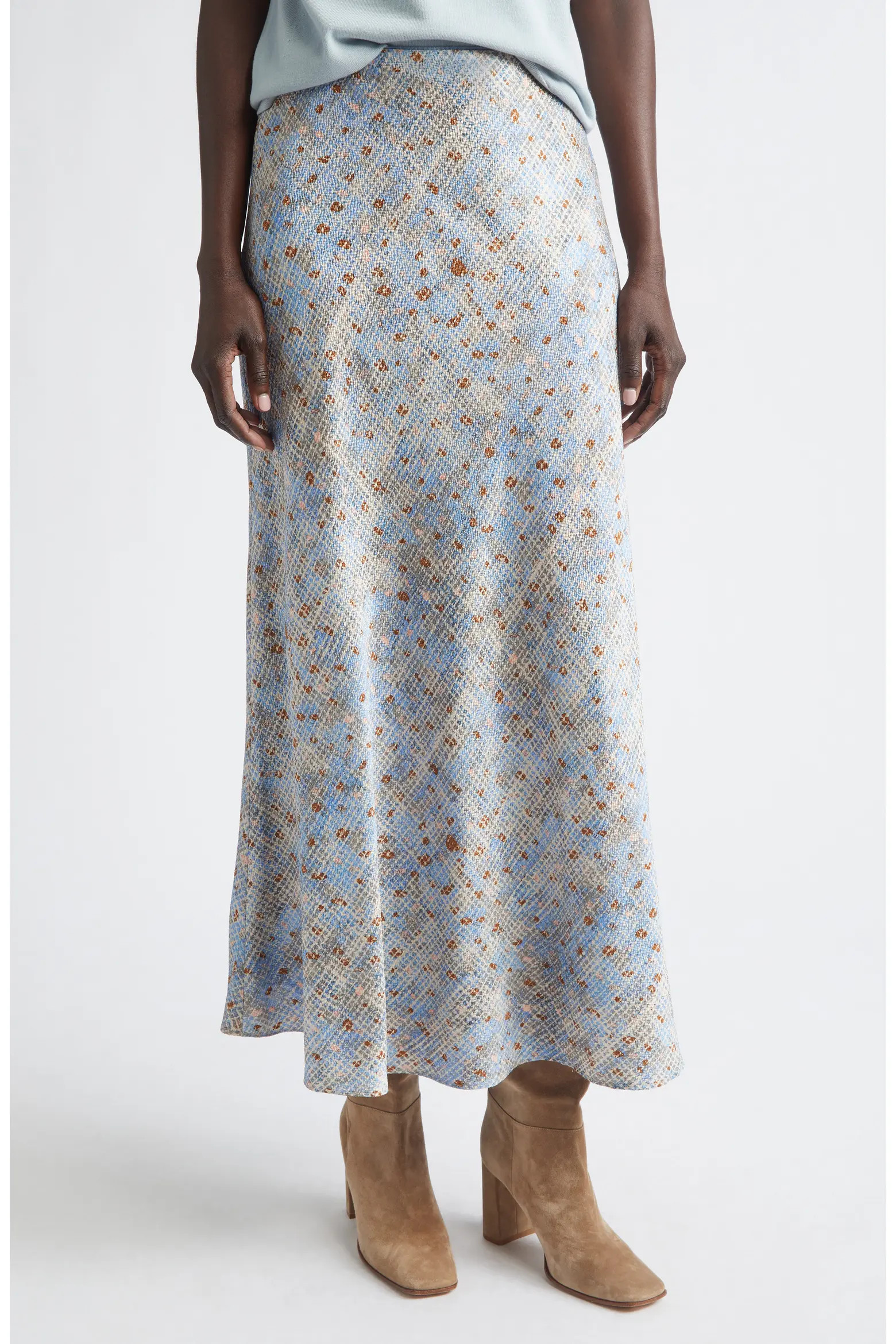 Bias Cut Stretch Silk A-Line Maxi Skirt (Women) | Nordstrom | Nordstrom