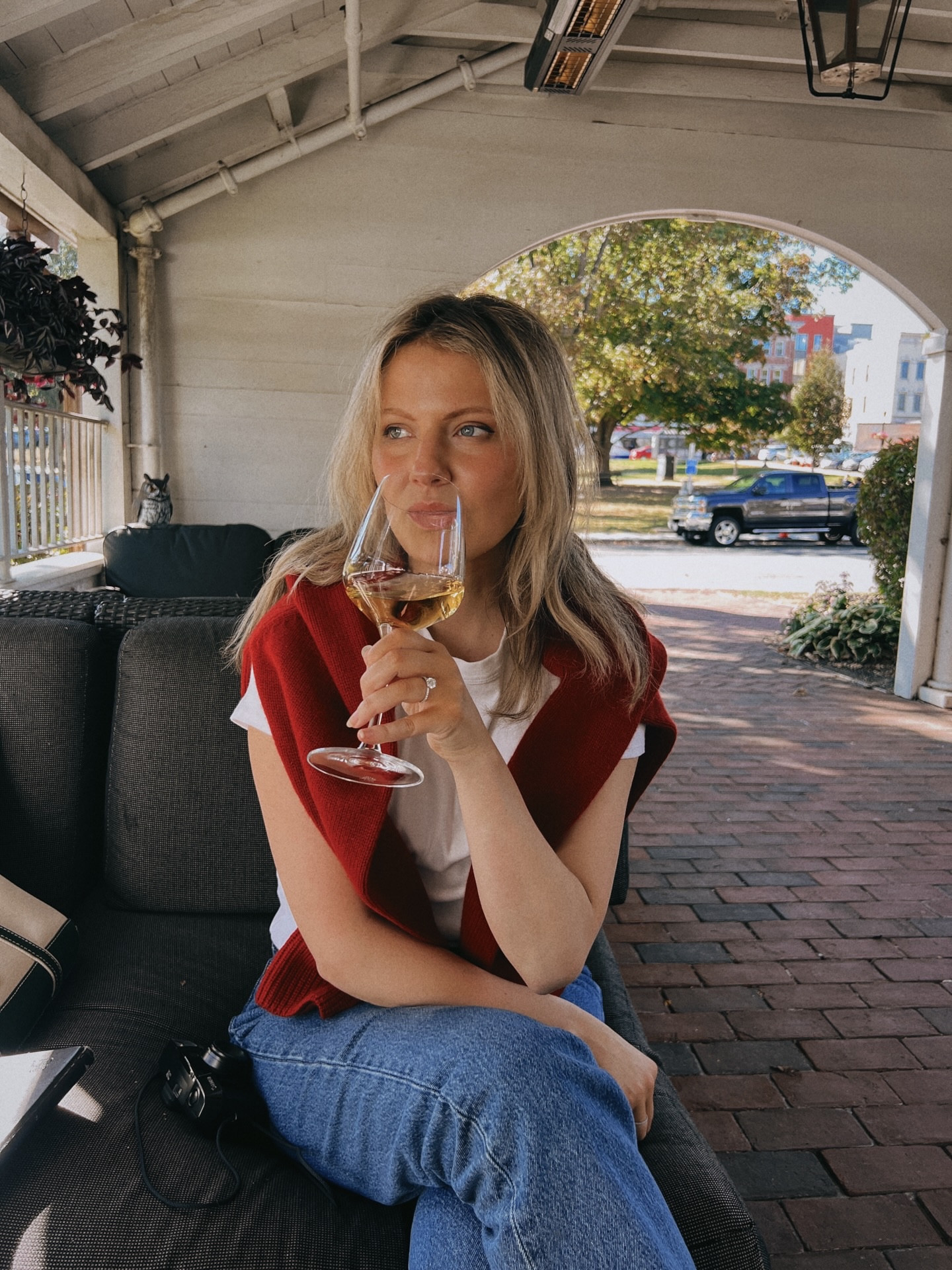 Early fall style, transitional outfit, fall fashion trends, affordable fashion, pop of red, casual chic style, fall travel outfit 

#LTKFindsUnder100 #LTKTravel #LTKStyleTip