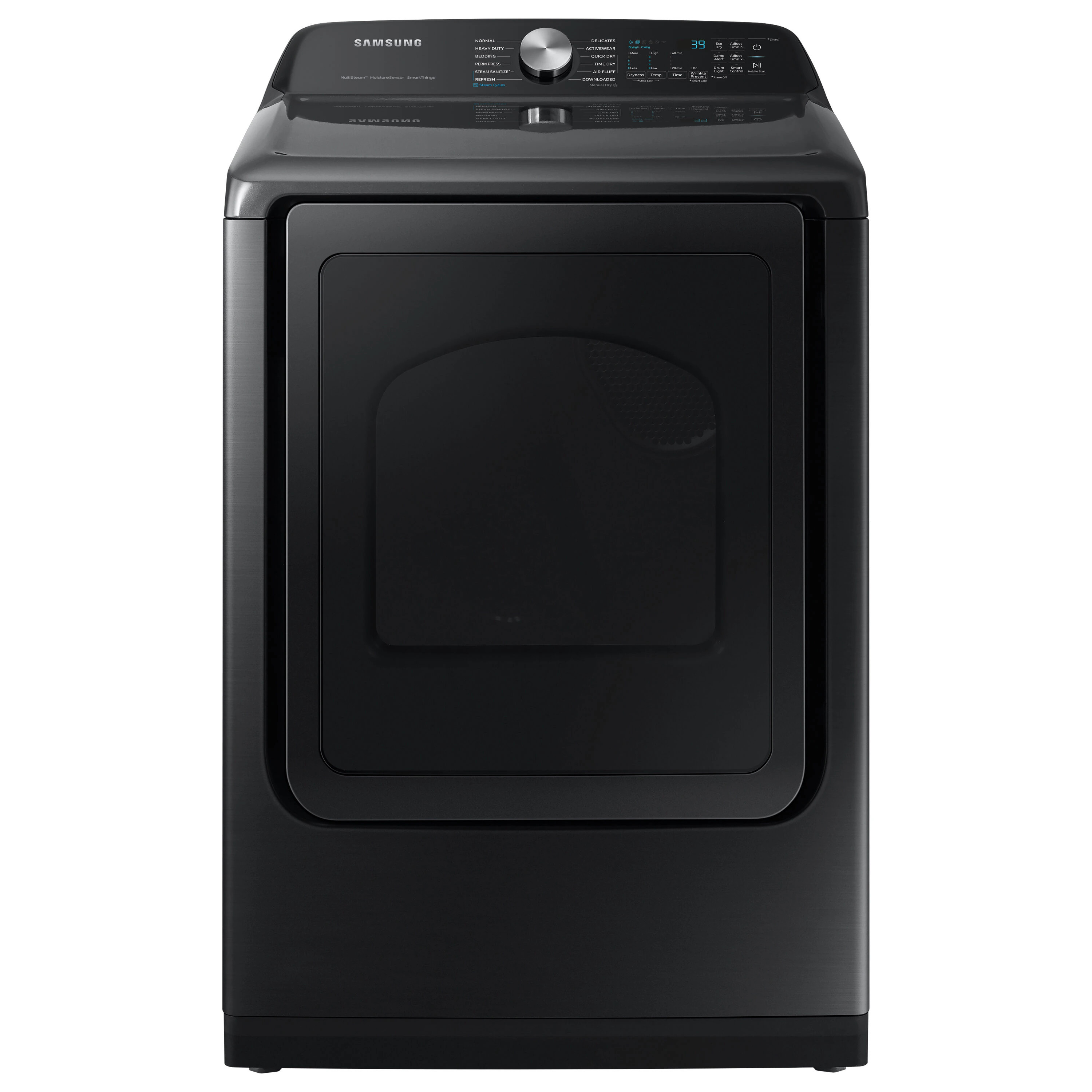 Samsung 7.4-cu ft Vented Electric Dryer with Steam Cycle ( Brushed Black ) | DVE52A5500V | Lowe's