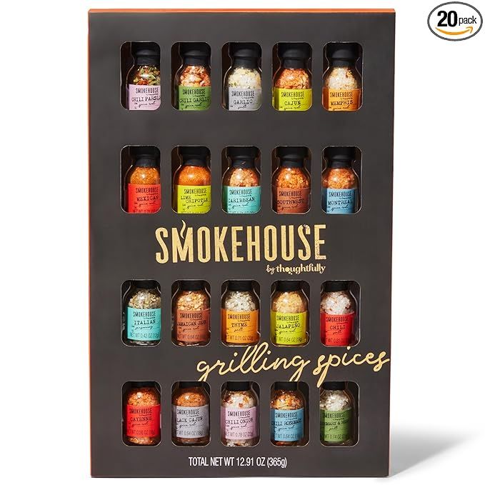 Smokehouse by Thoughtfully, Gourmet Ultimate Grilling Spice Set, Grill Seasonings and Rubs Gift S... | Amazon (US)