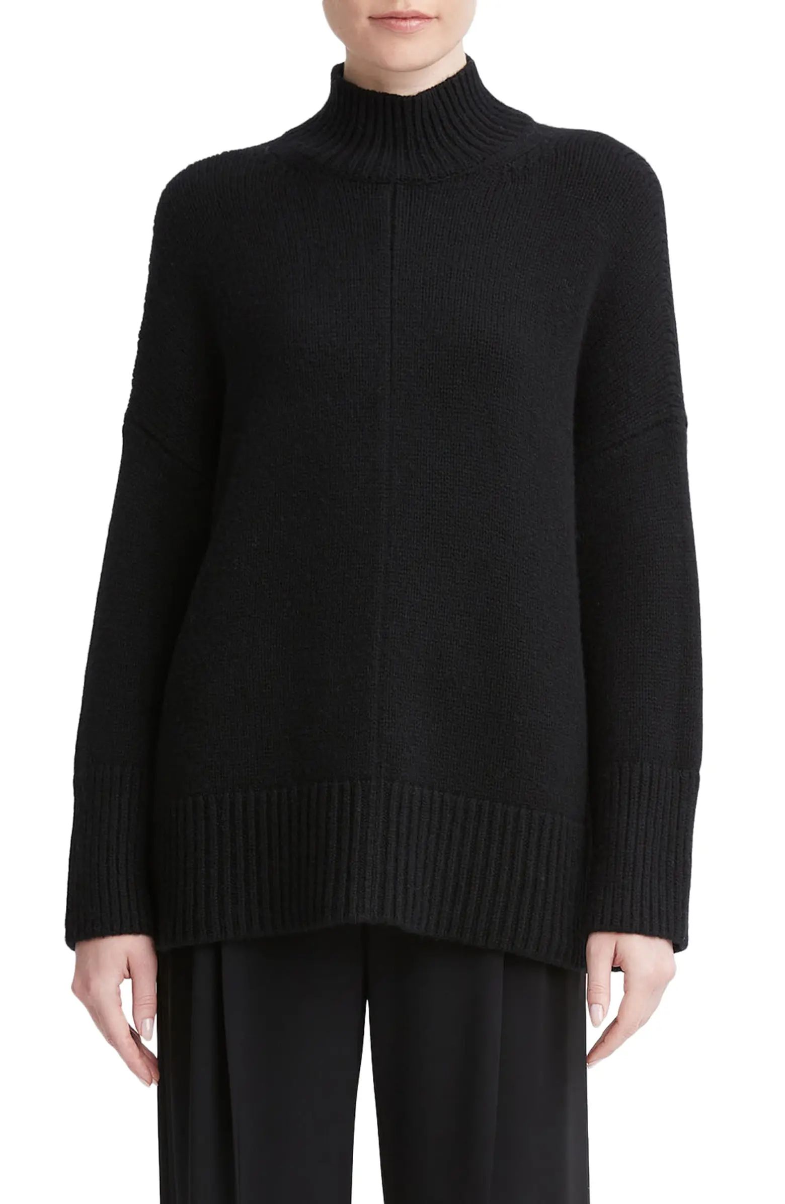 Oversize Wool & Cashmere Turtleneck Tunic Sweater | Nordstrom