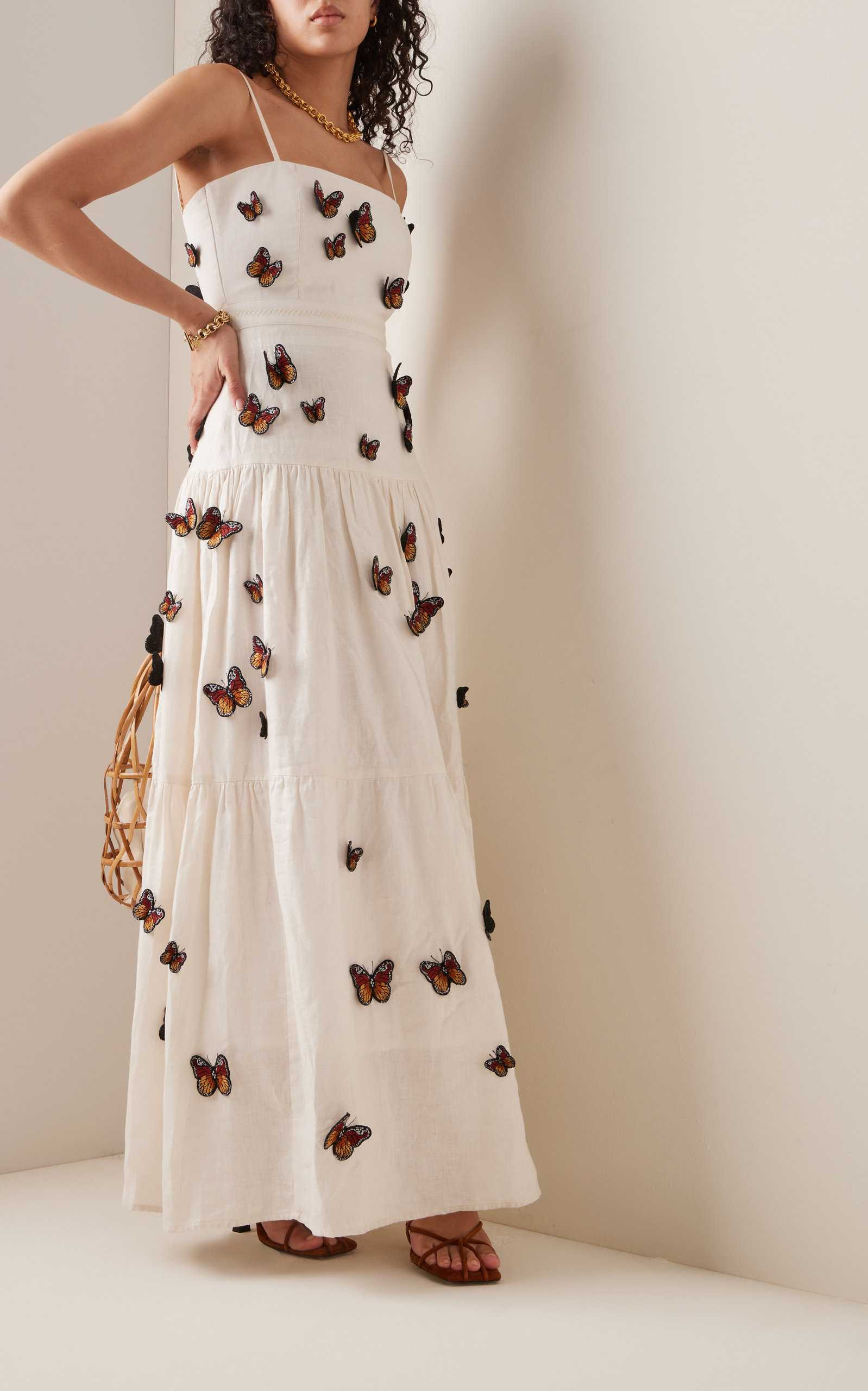 Lima Monarca Crema Linen Maxi Dress | Moda Operandi (Global)