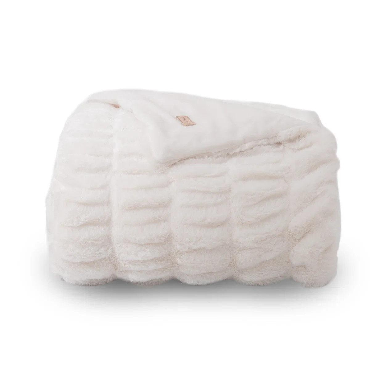 Ruched Bubble Faux Fur Throw Blanket | Wayfair North America