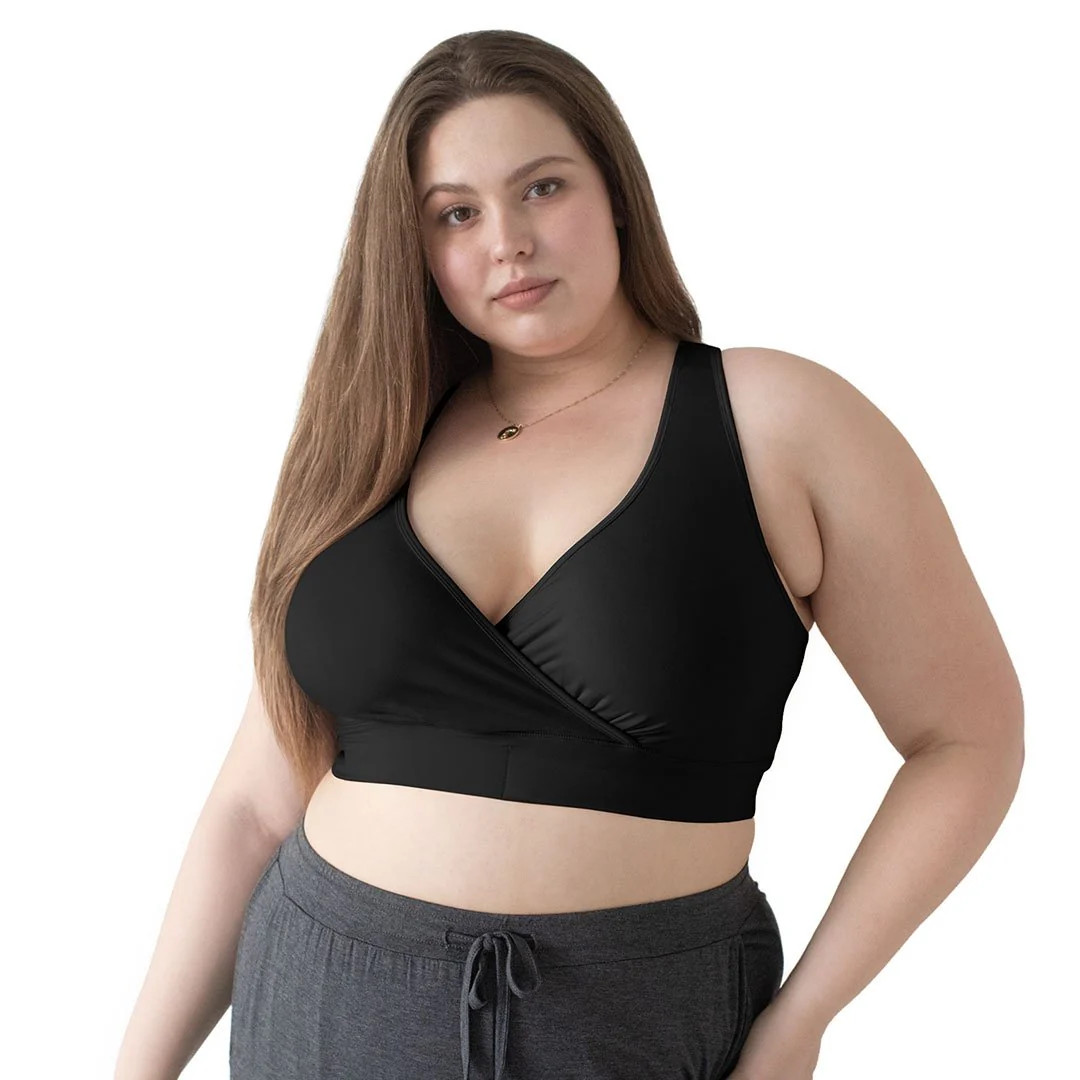 French Terry Racerback Nursing & Sleep Bra | Black - Kindred Bravely | Kindred Bravely