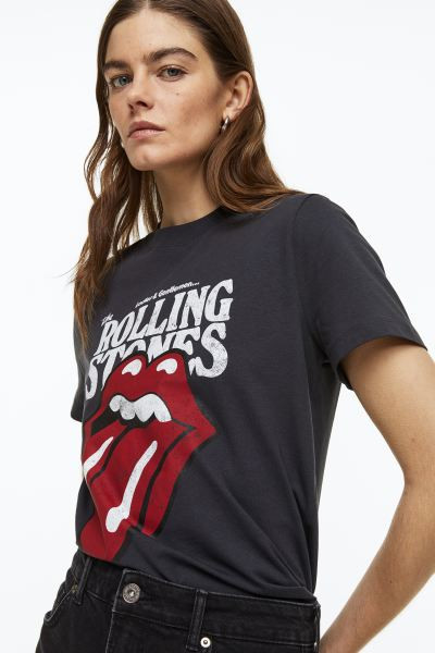 T-shirt with Motif | H&M (US + CA)