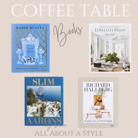 Coffee Table Books. #books #decor #coffeetable #home #homedecor 

#LTKhome #LTKSpringSale