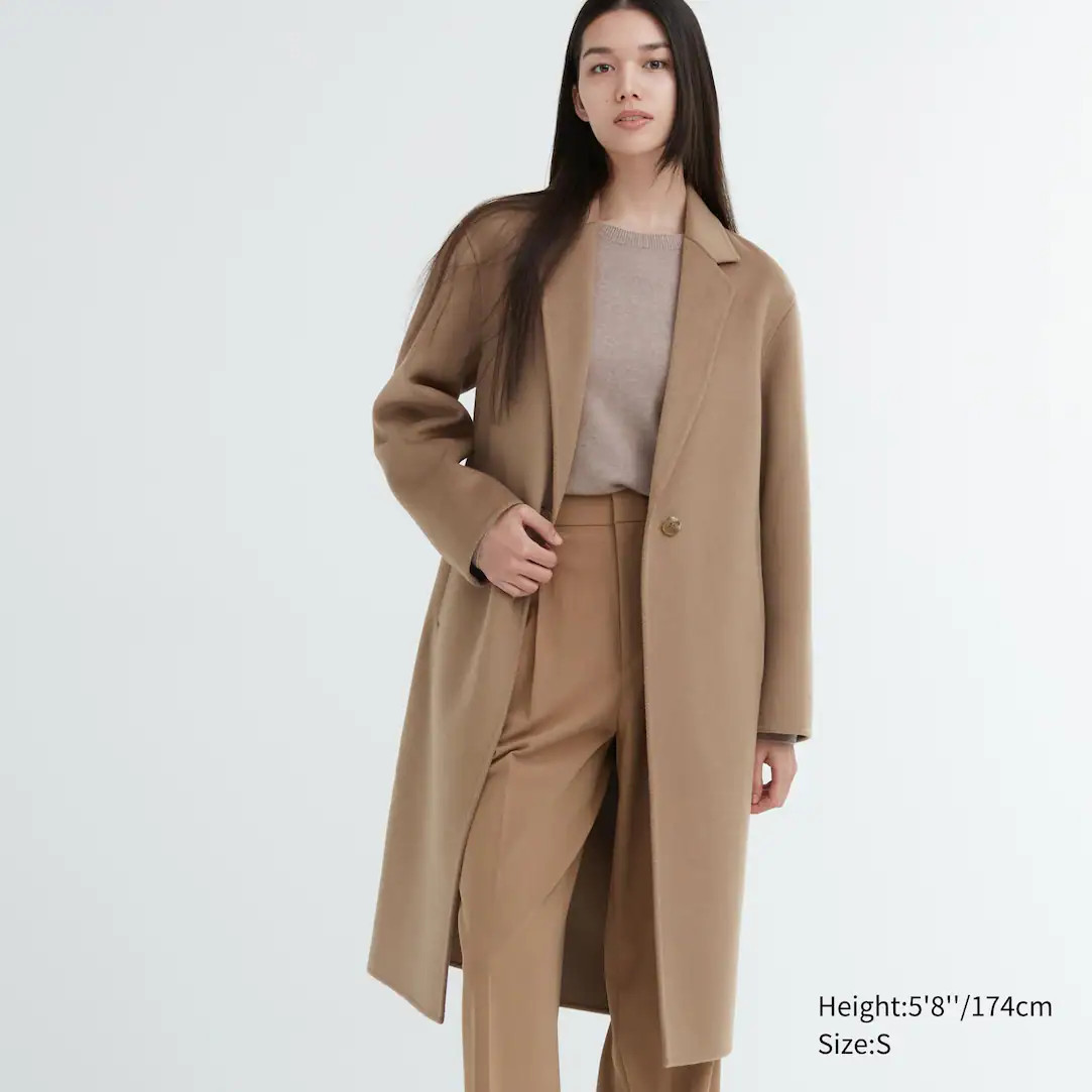 WOOL BLEND LONG COAT | UNIQLO (UK)