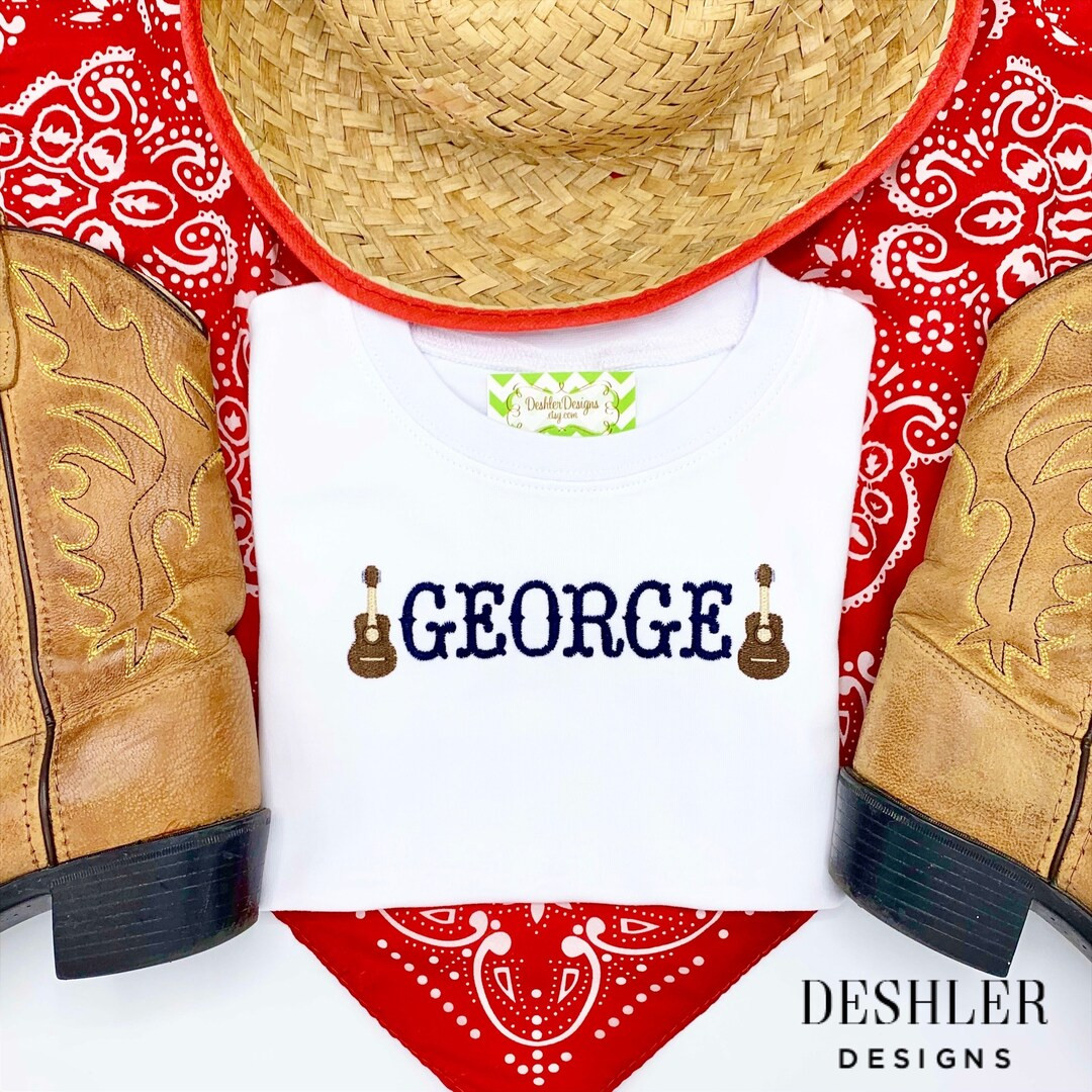 Boys Guitar Shirt, Guitar sunsuit, guitar romper, monogram guitar shirt, embroidered guitar shirt... | Etsy (US)