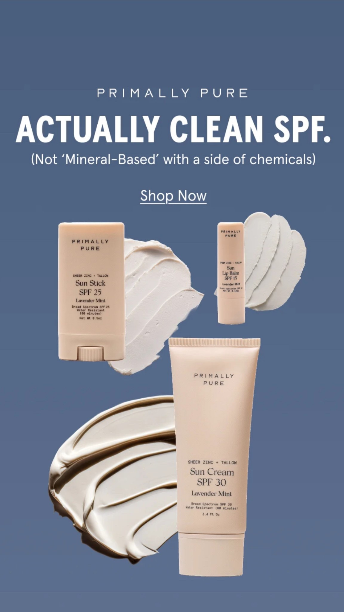 New nontoxic SPF. No compromise. Actually clean! 

9 ingredients. No seed oils. No synthetics.

The sunscreen your skin’s been waiting for.

Most sunscreens coat your skin in chemicals. This is why it’s SO important to use a clean and safe sunscreen - especially for your little ones ☀️ 

This is an amazing nontoxic sunscreen made with non-nano zinc, grass-fed tallow, and nothing toxic that your skin doesn’t need.

#nontoxic #nontox #lowtoxic #lowtox #nontoxicproducts #lowtoxproducts #sunscreen #lowtoxsunscreen #nontoxicsunscreen #cleansunscreen #sunprotection #tallow #skin #skincare #spf 

#LTKSummerEdit #LTKSeasonal #LTKBeauty