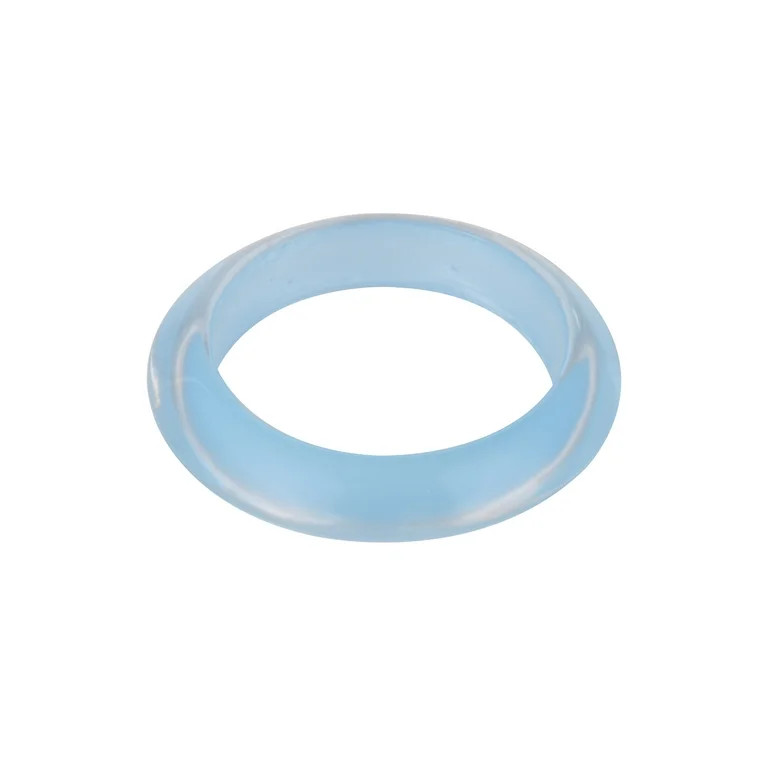 Time and Tru Light Blue Pearlized Acrylic Bangle Bracelet | Walmart (US)