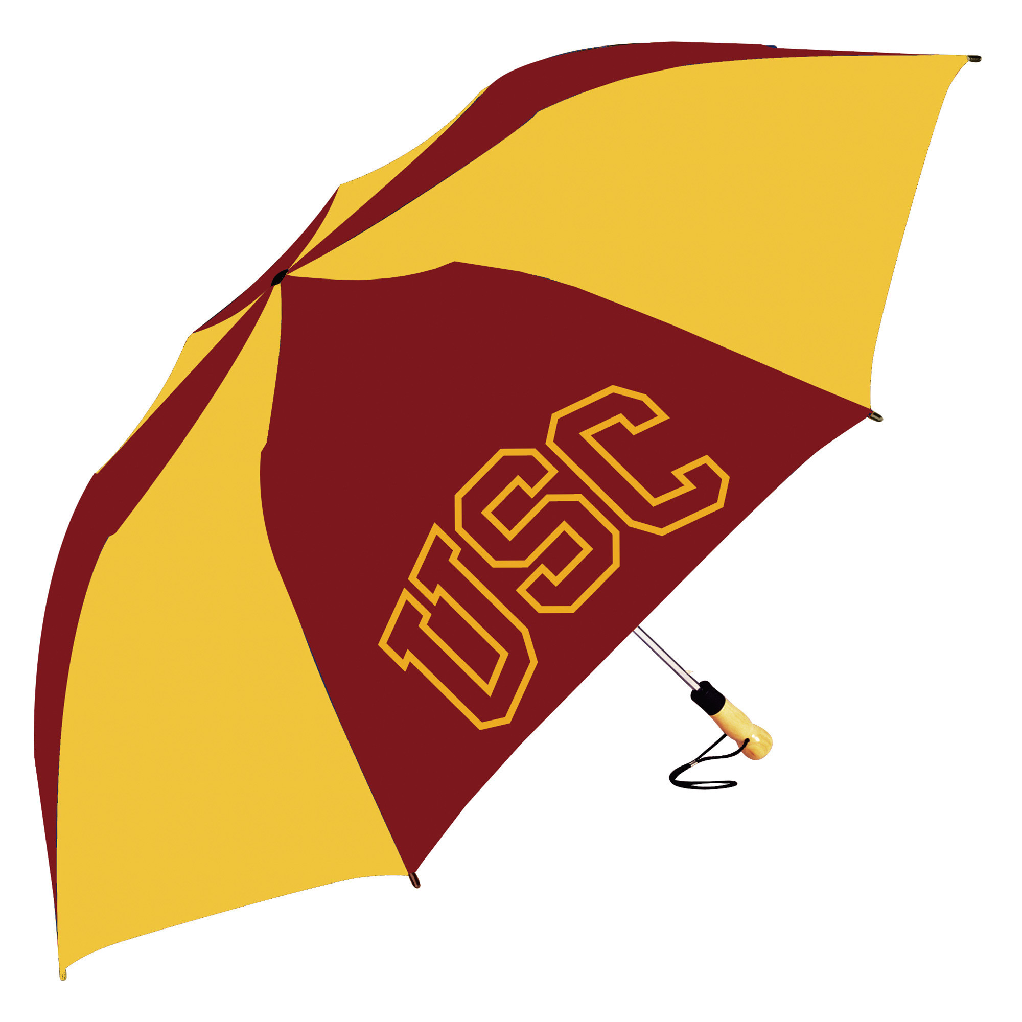 Cardinal/Gold USC Trojans The Big Storm 58"" Oversized Auto Open Folding Umbrella | Fanatics