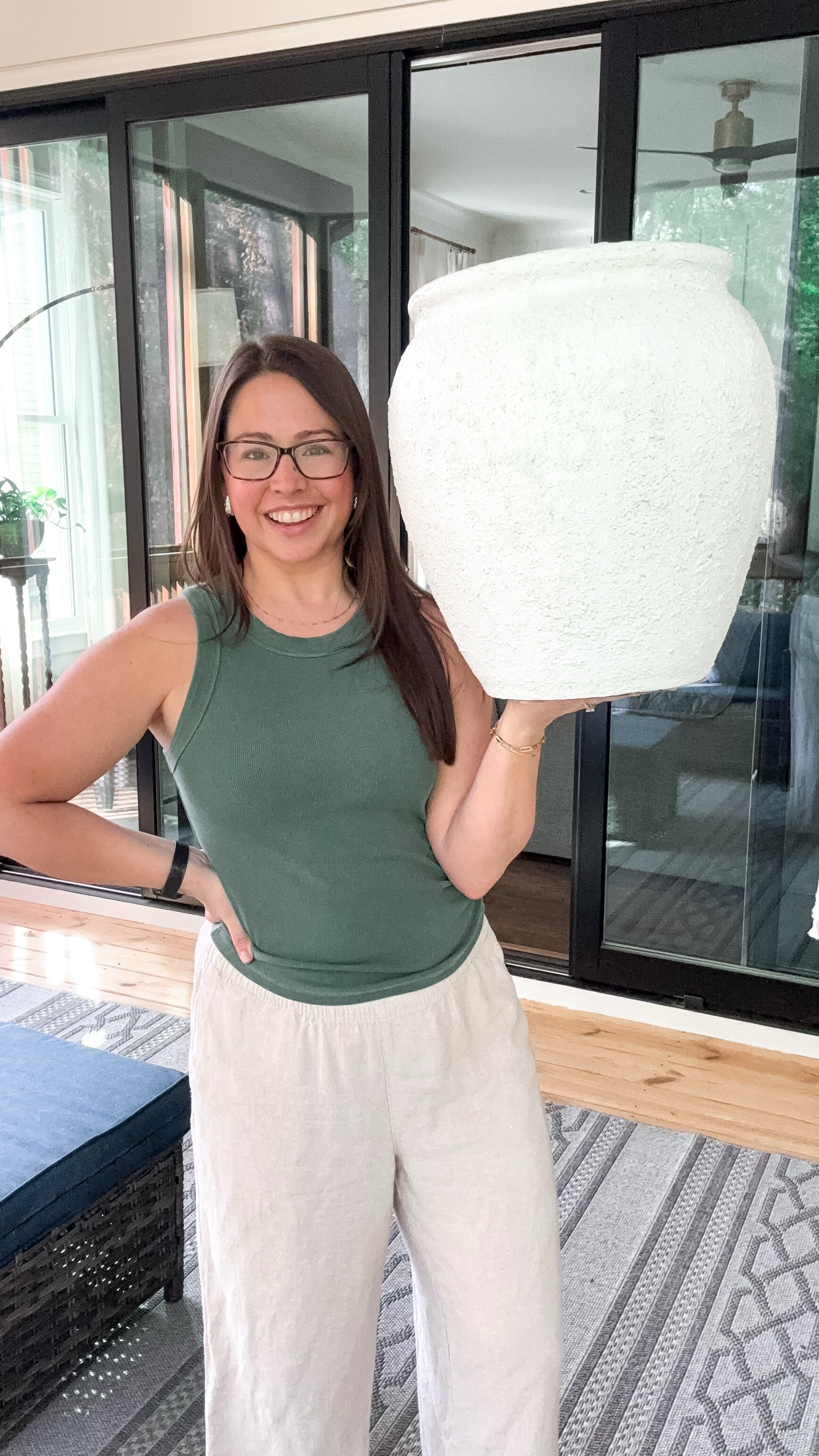 This Allen + Roth planter from Lowe’s gives all the Italian/Mediterranean vibes for our backyard! #mediterranean #mediterraneanbackyard #backyardspace #outdoor 

#LTKFindsUnder100 #LTKSeasonal #LTKHome