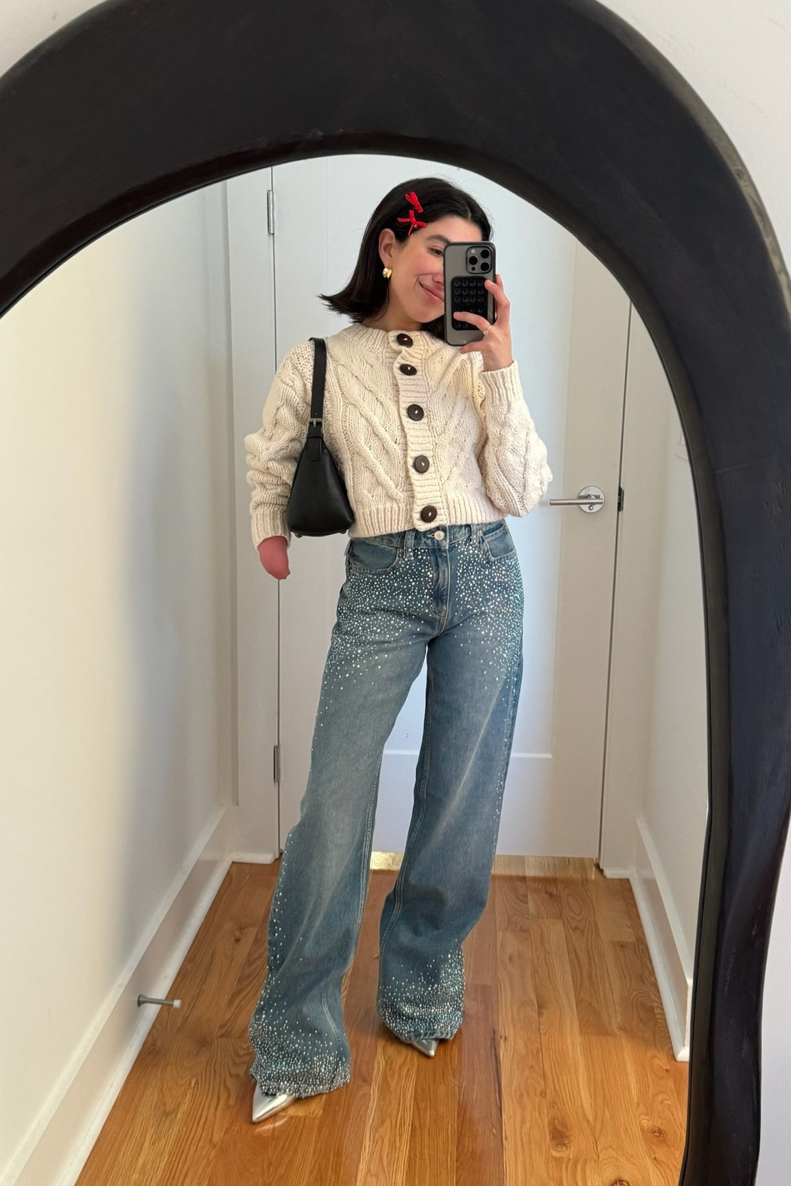 Outfits you may have missed! Winter outfit, jeans, cardigan, bedazzled jeans, Valentine’s Day outfit, work outfit 

#LTKshoecrush #LTKstyletip #LTKitbag