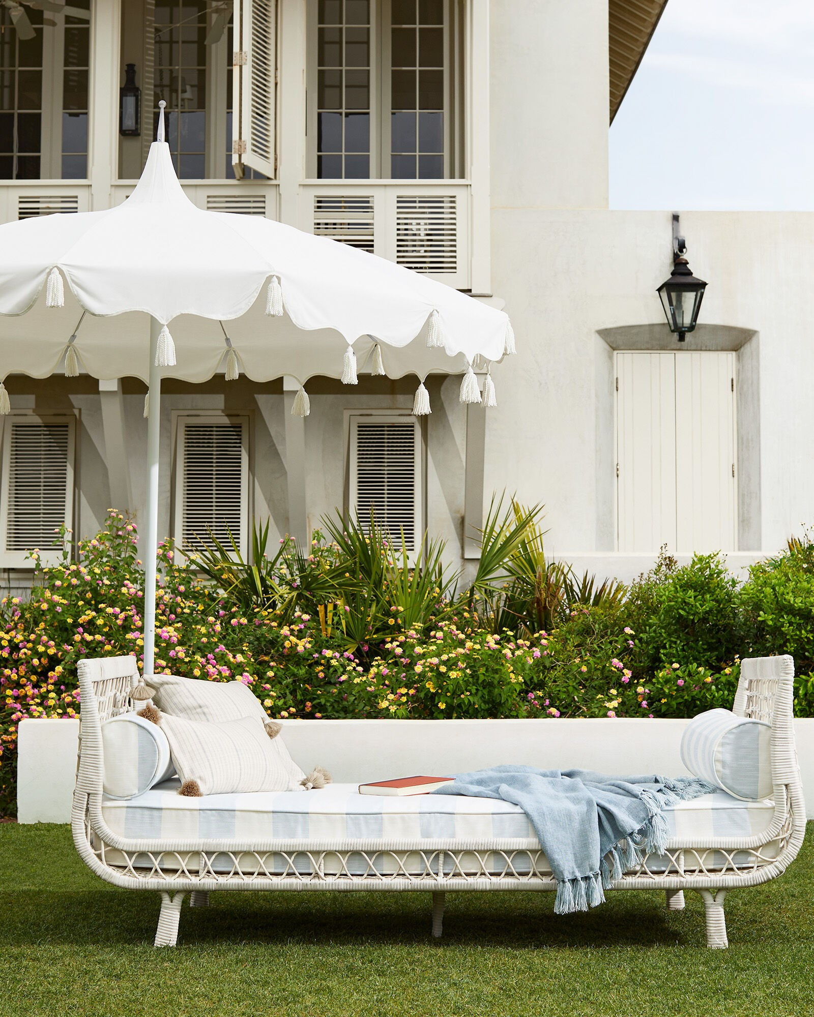 Surf Stripe Pillow Cover | Serena and Lily