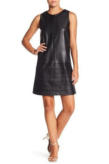 Faux Leather Sleeveless Dress | Nordstrom Rack