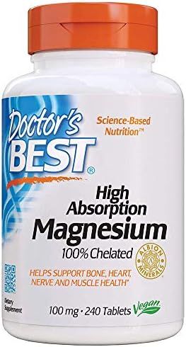 Doctor's Best High Absorption Magnesium Glycinate Lysinate, 100% Chelated, Non-GMO, Vegan, Gluten... | Amazon (US)