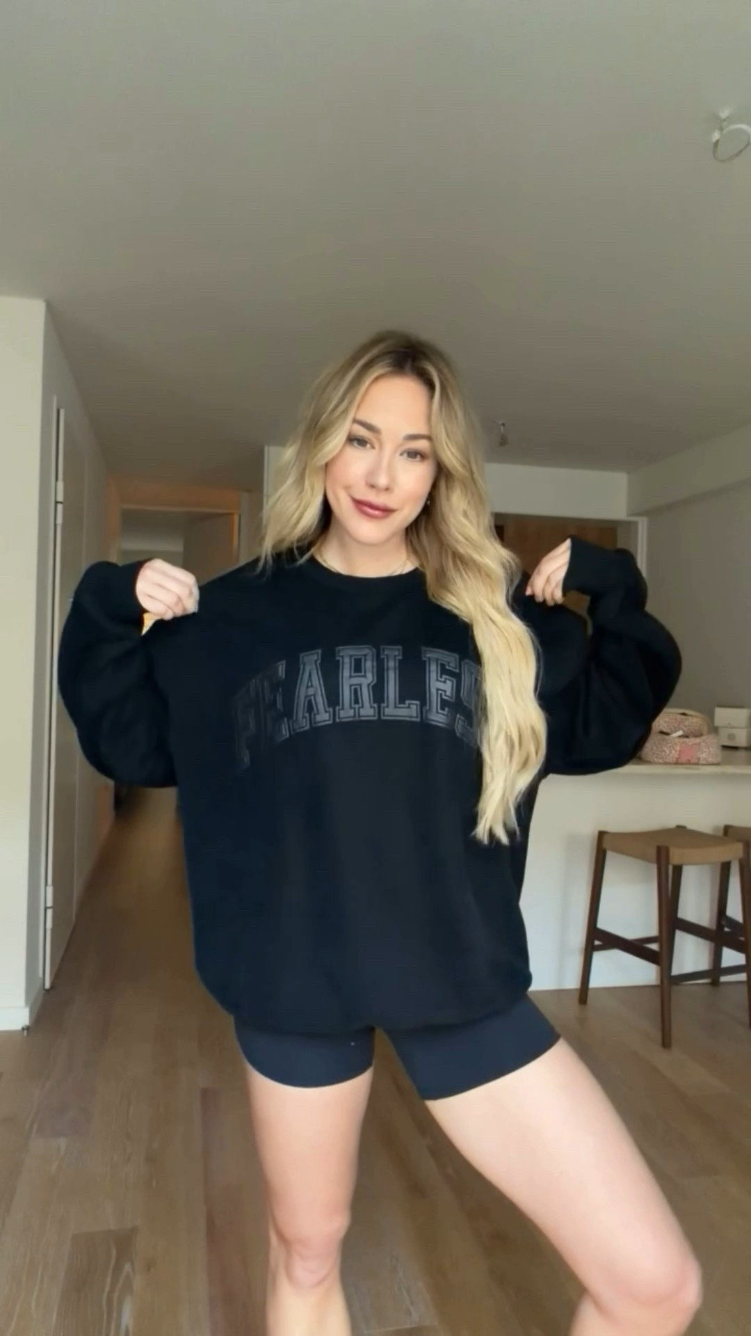 1 sweatshirt, 3 ways!

You can get my best selling word of the year FEARLESS crewneck on my website - movelikemorgan.com 🖤 

#LTKStyleTip #LTKFindsUnder100 #LTKSeasonal