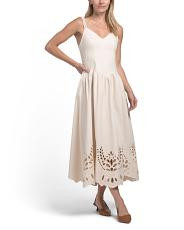 eyelet border maxi dress | TJ Maxx