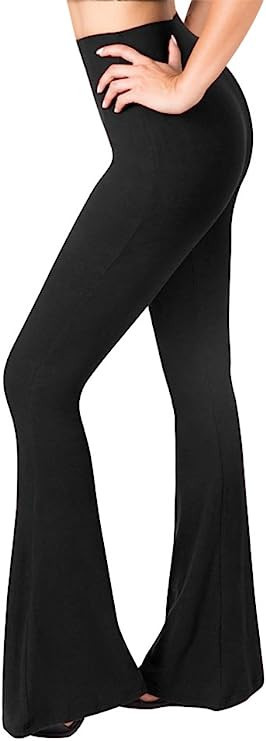 SATINA Palazzo Pants for Women - Buttery Soft High Waisted Flare Pants - Leggings Available in 16... | Amazon (US)