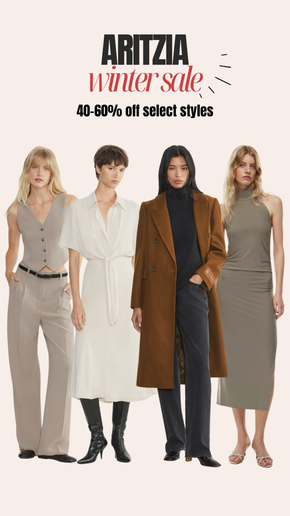 40-60% off select styles at Aritzia 💕

#LTKSaleAlert #LTKSeasonal #LTKStyleTip