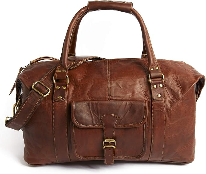 LEABAGS Leder Weekender Damen & Herren I Echtleder Premium Reisetasche I 30 l Sporttasche I Duffl... | Amazon (DE)