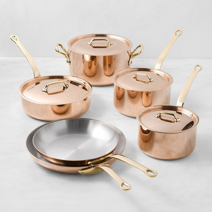 Mauviel M'250B Copper 10-Piece Cookware Set | Williams-Sonoma