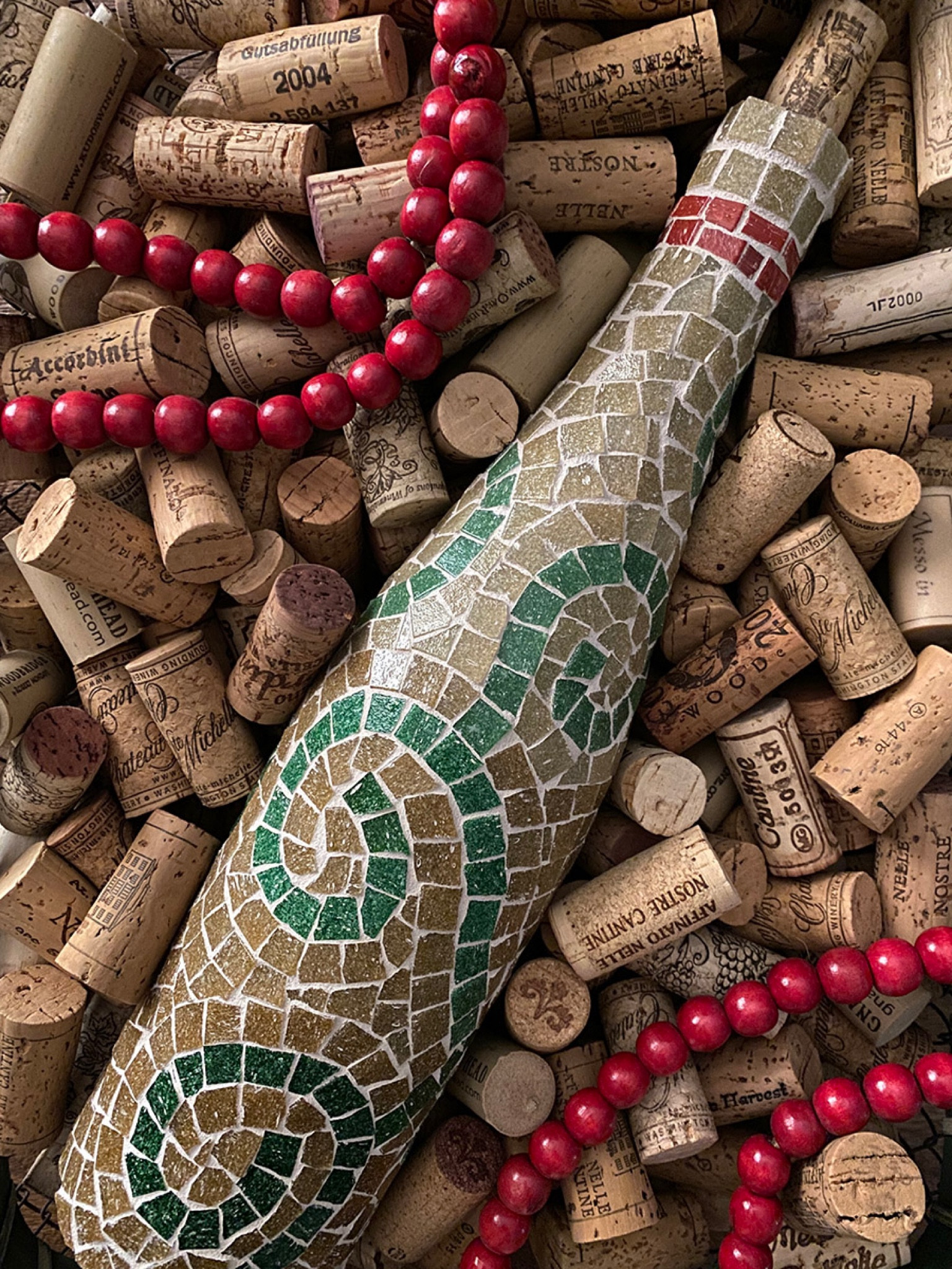 Sharing a gift idea for the wine lover in your life: a mosaic wine bottle. Display it on your bar cart, wet bar, or coffee table.🍷 Wine lover - mixologist - craft cocktails - bar cart - wet bar - hostess gift - girls night in - sober curious - bottle art - decorative bottle

#LTKGiftGuide #LTKHoliday #LTKhome