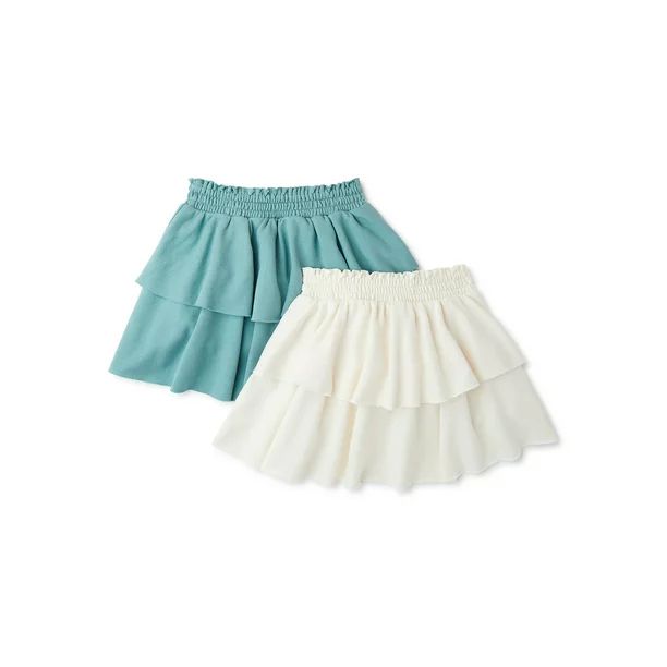 Wonder Nation Girls Knit Skirt, 2-Pack, Sizes 4-18 & Plus | Walmart (US)