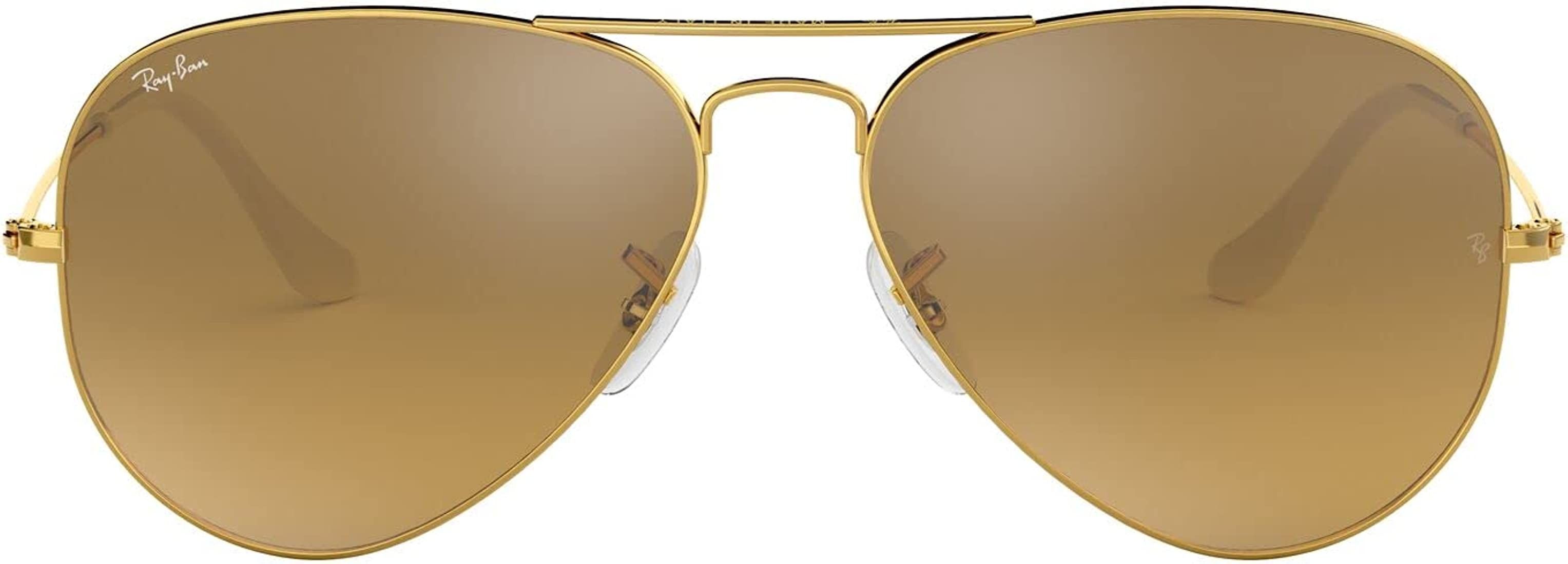 Ray-Ban Women's Rb3025 Classic Mirrored Aviator Sunglasses, Amazon Top Products  | Amazon (US)