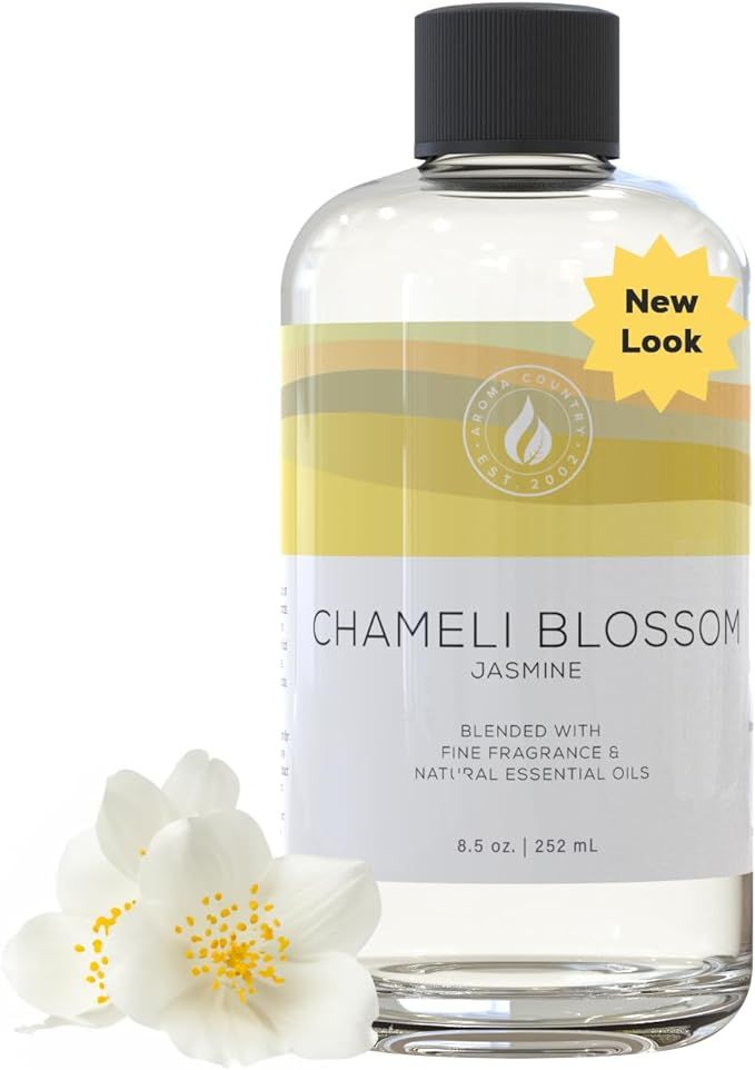 Chameli Blossom - Jasmine Luxury Diffuser Oil Refill & Fragrant Room Spray (8.5 Fl. oz.) for Reed... | Amazon (US)