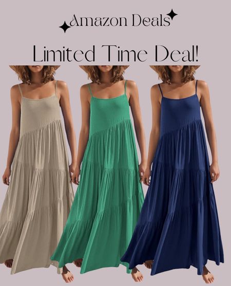 Amazon deals / ANRABESS Women’s Summer Casual Loose Sleeveless Spaghetti Strap Asymmetric Tiered Beach Maxi Long Dress / 

#LTKTravel #LTKFindsUnder50 #LTKSaleAlert