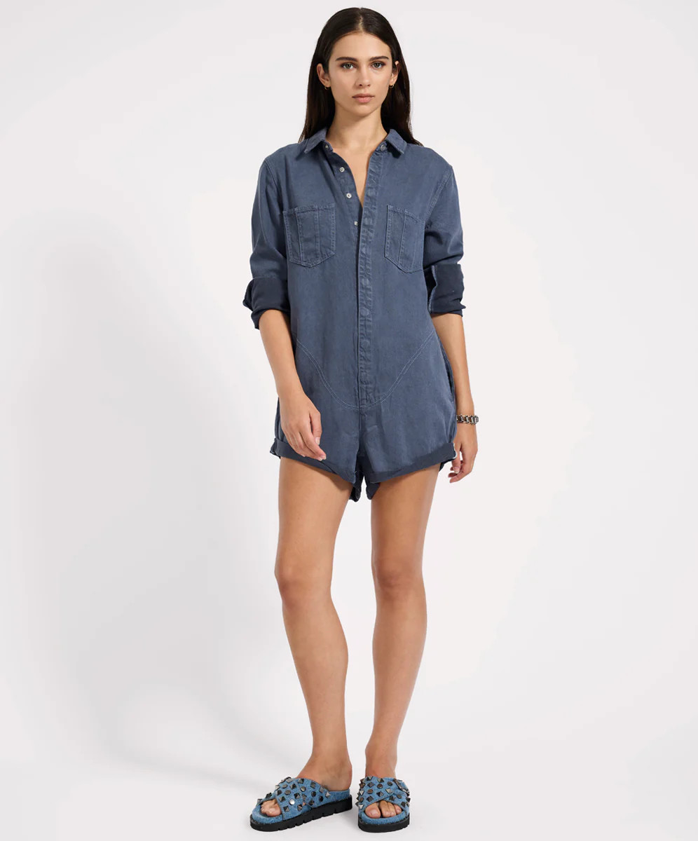 Prophecy Jumpsuit - Midnight Blue | One Teaspoon | OneTeaspoon