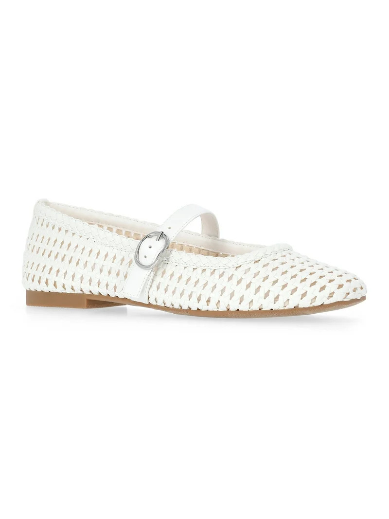 Time and Tru Women's Woven Ballet Flats | Walmart (US)