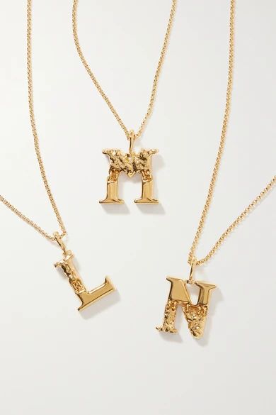 Chloé - Alphabet Gold-tone Necklace | NET-A-PORTER (US)