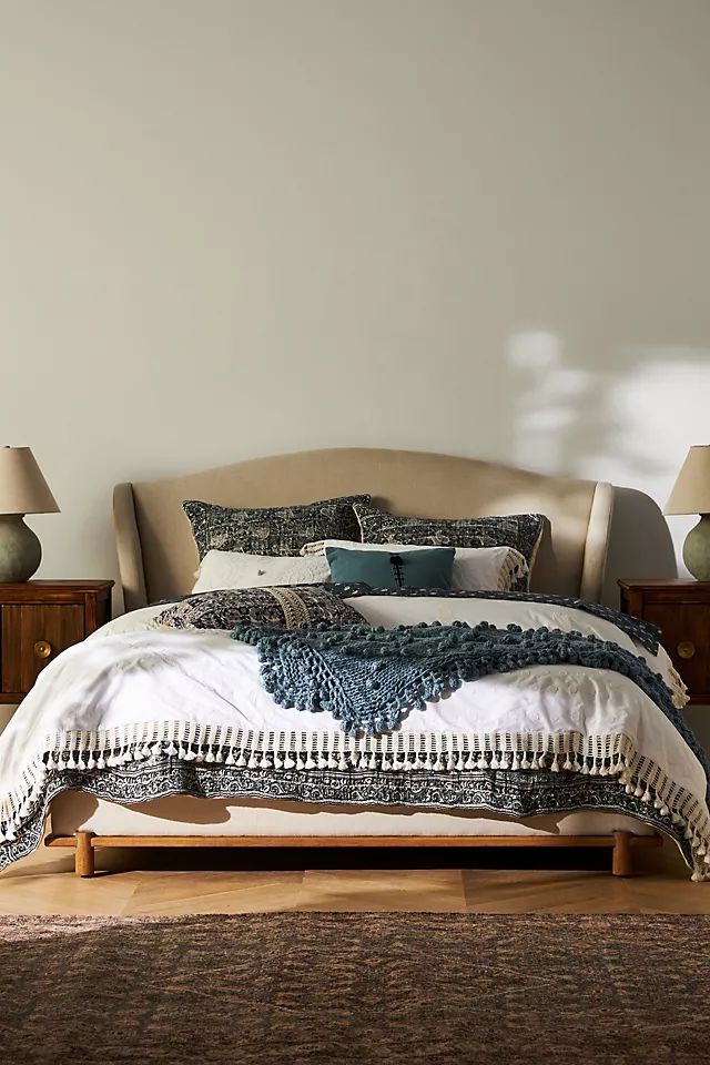 Amber Lewis for Anthropologie Embroidered Hillview Duvet Cover | Anthropologie (US)