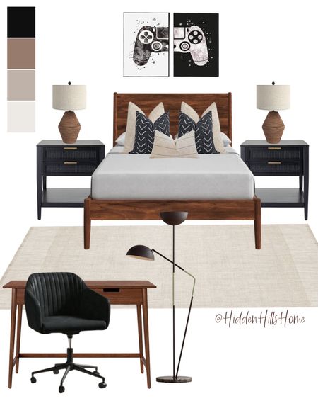 Boys bedroom mood board, boys gaming bedroom design, boys bed, boys desk, bedroom mood board #boys

#LTKhome #LTKkids #LTKsalealert