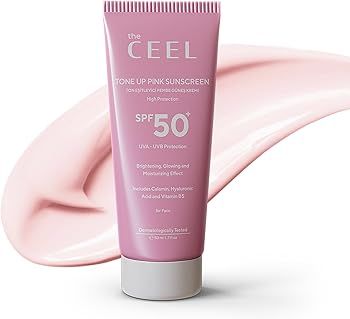 Glow Sunscreen for Face | Glow Screen Pink Tone Up Cream | Face Primer with SPF 50+ | Moisturizin... | Amazon (US)