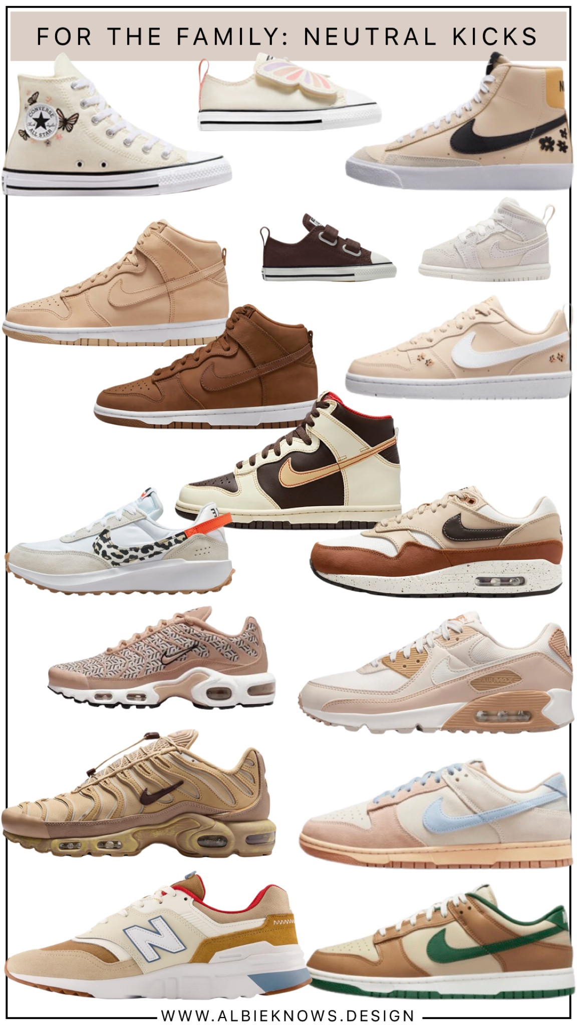 coordinating neutral sneakers for the entire family 🤍🤎

#LTKGiftGuide #LTKStyleTip #LTKFamily