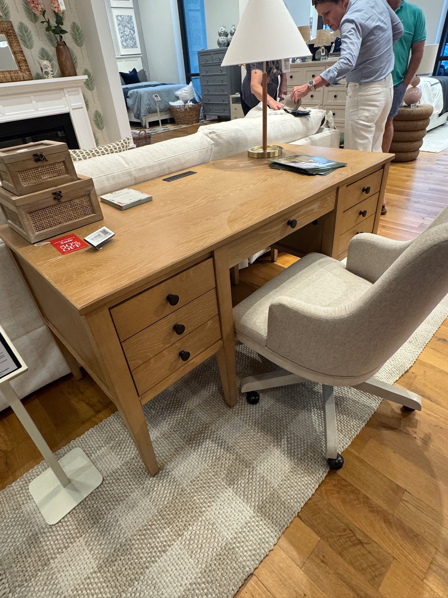 Shop with me at Birch Lane! Labor Day sale weekend! Love this desk and desk chair. I’ve also linked the decor and rug. Classic home, classic find, classic home office, Grandmillennial home, home desk, desk for kids

#LTKHome