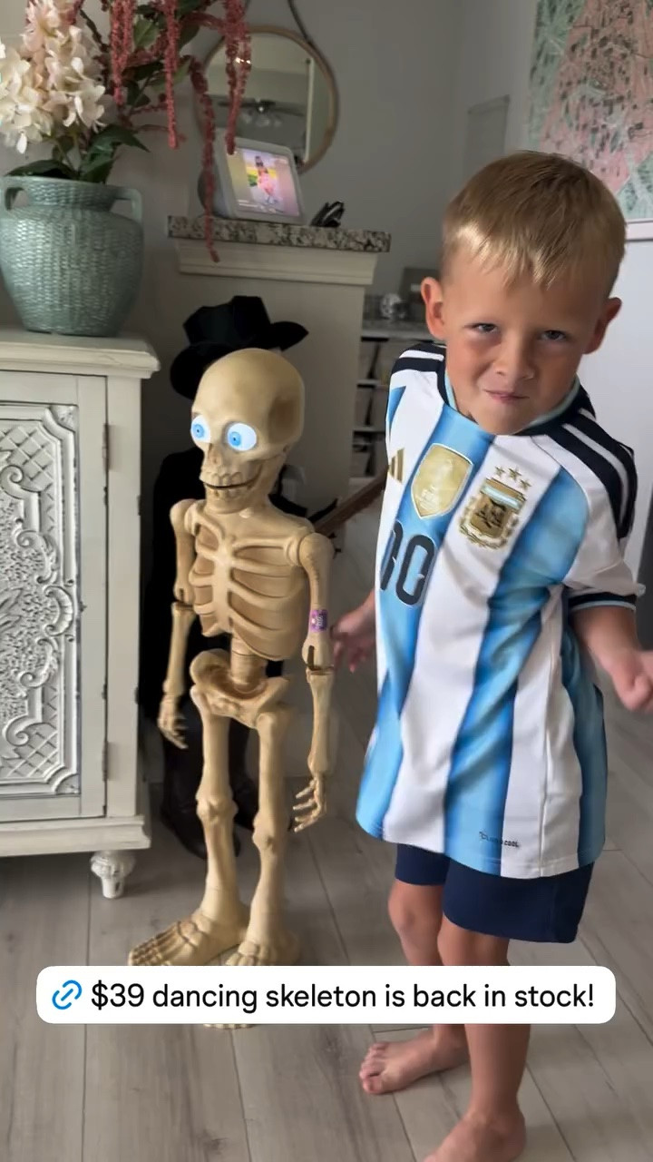 3 ft dancing skeleton is back in stock! Under $40!

#LTKHome #LTKSeasonal #LTKKids