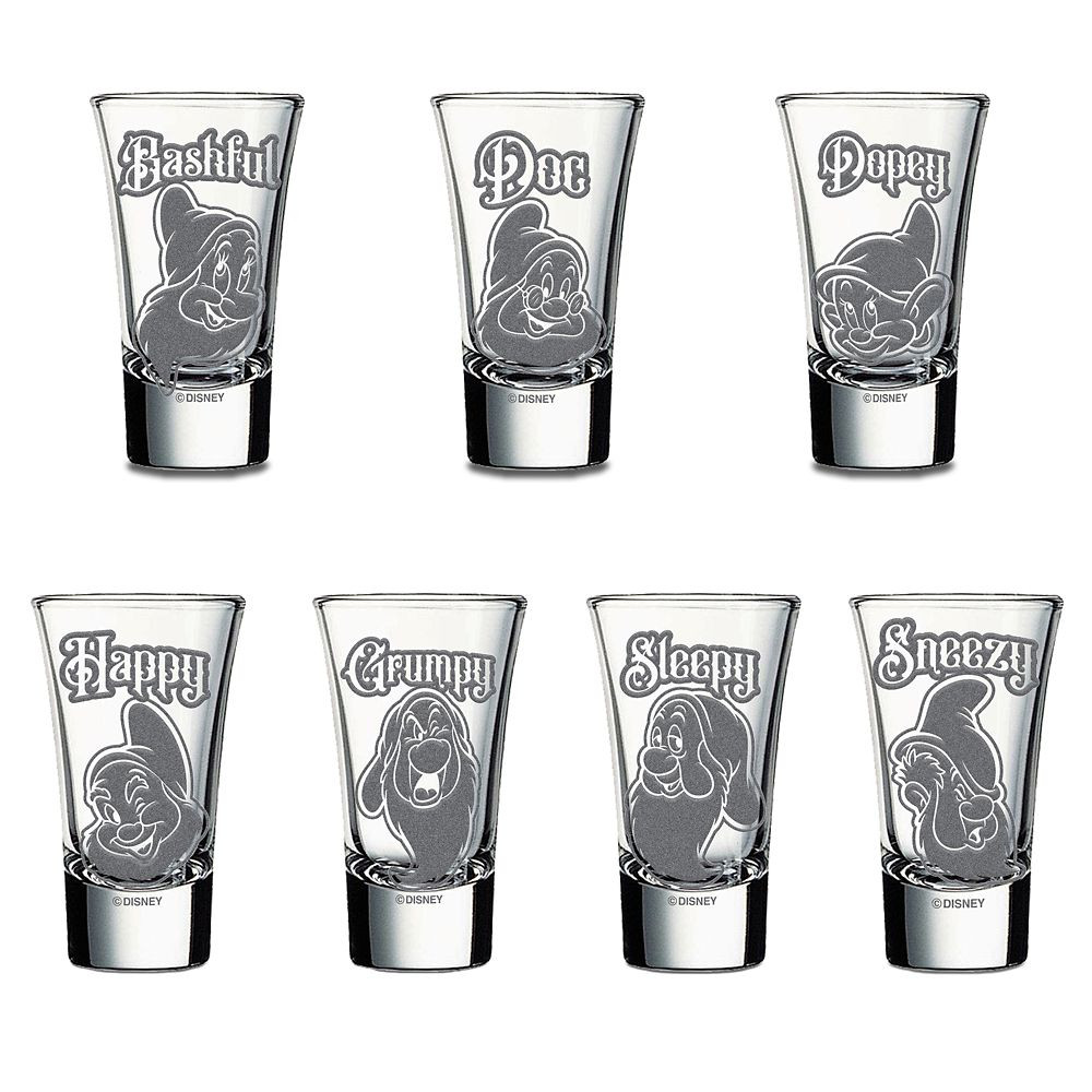 Seven Dwarfs Collectors Set of Glasses by Arribas – Snow White and the Seven Dwarfs | Disney Store