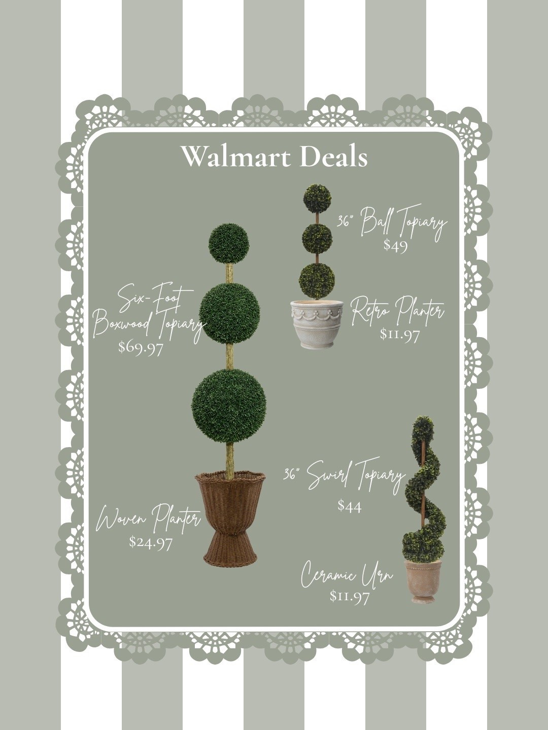 Our viral topiaries are on sale along with some of our stunning planters! Go go go! There are so many beautiful products on sale for Walmart Week!

#LTKSeasonal #LTKHome