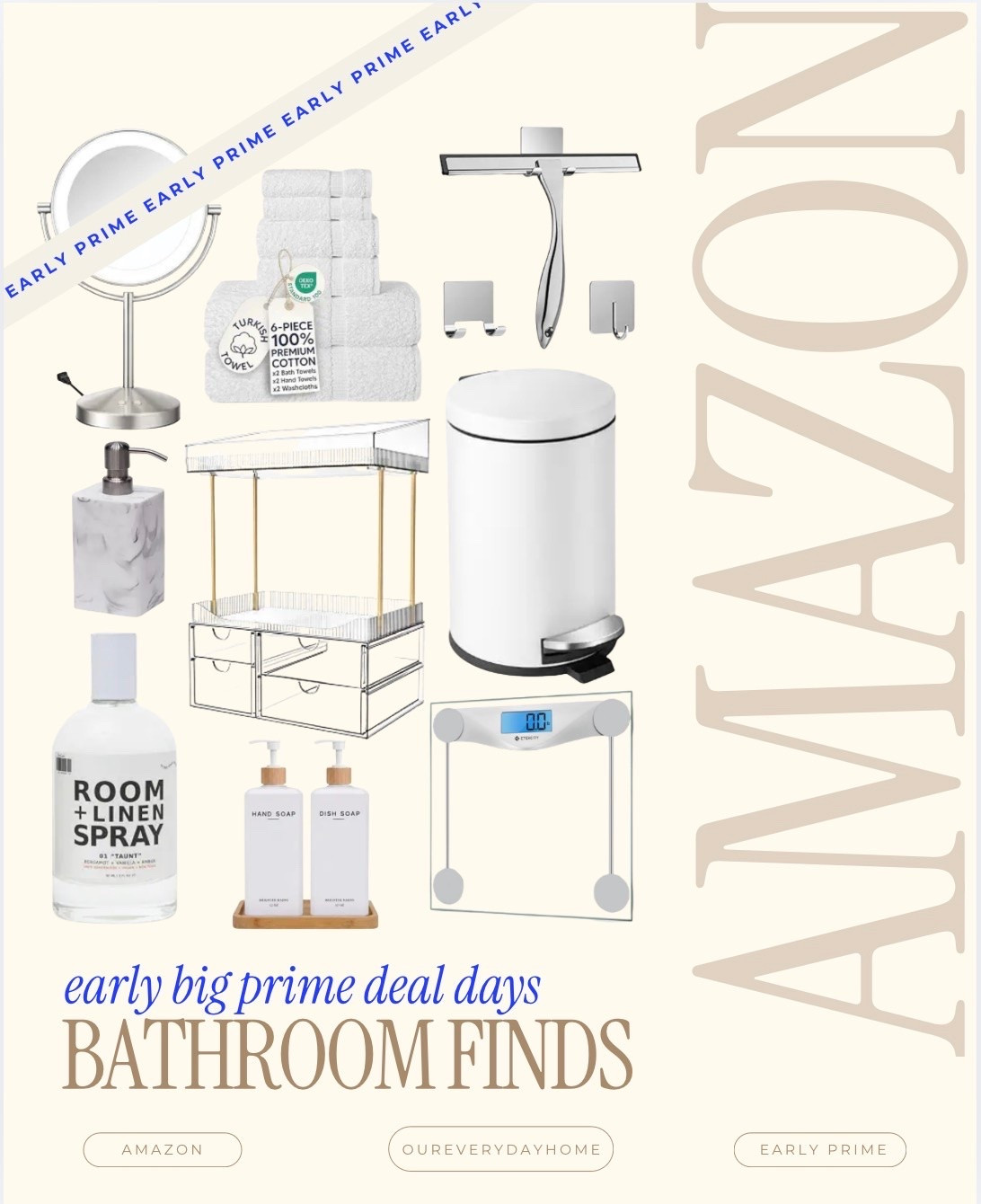Amazon Big Prime Deal Days starts NEXT TUESDAY! These are some our of favorite bathroom deals that dropped EARLY! #amazonhome #bathroomfinds

#LTKHome #LTKSaleAlert