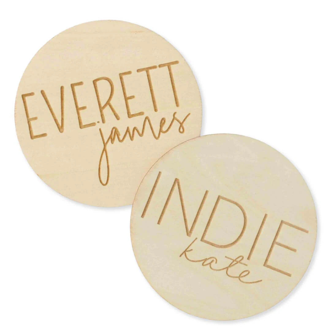 Personalized Wood Announcement | Block | Caden Lane